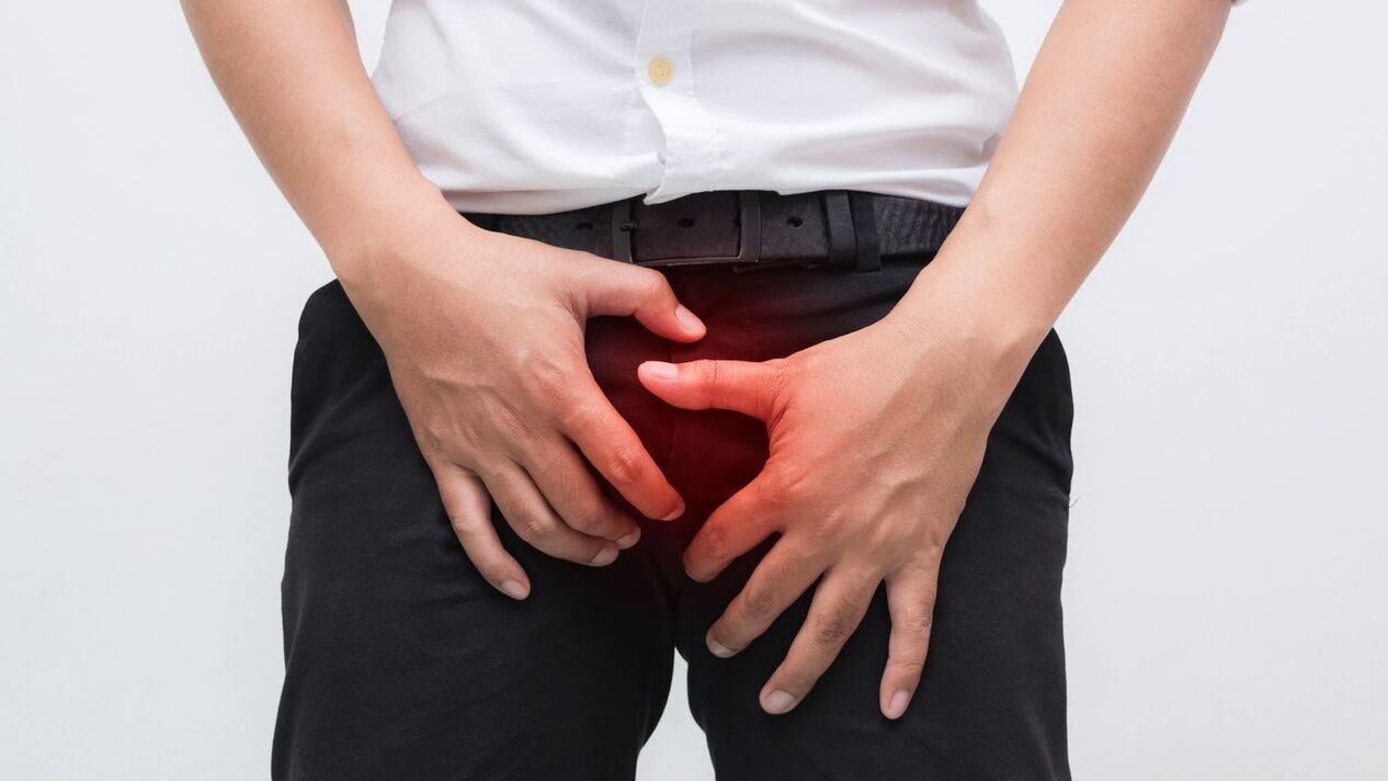 Douleur à l'aine avec prostatite