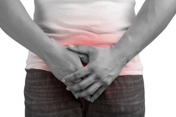 Douleur chez un homme atteint de prostatite