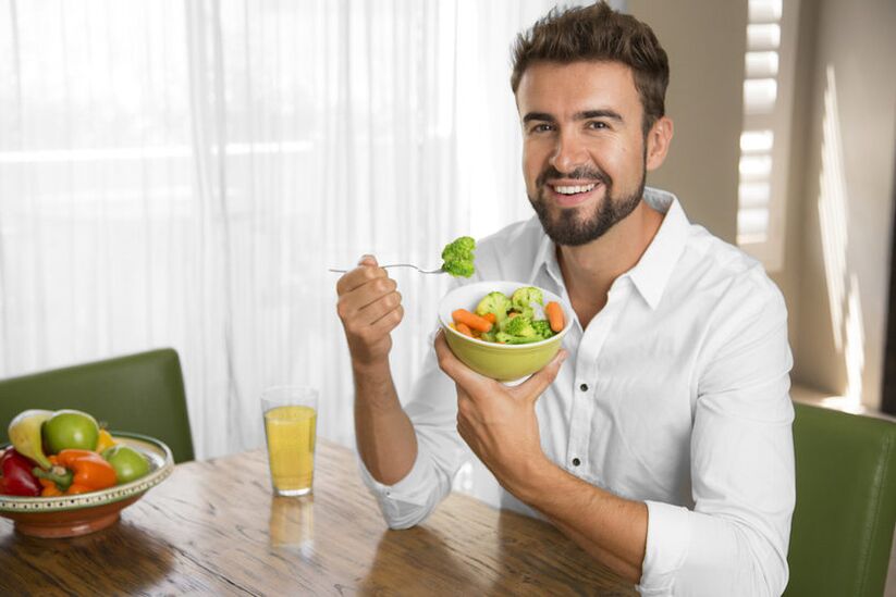 Une bonne nutrition dans la prostatite chez les hommes